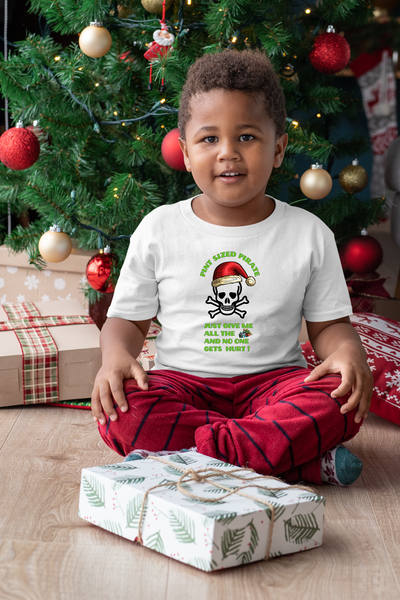Kids Pirate Christmas Shirt, funny kids holiday shirt