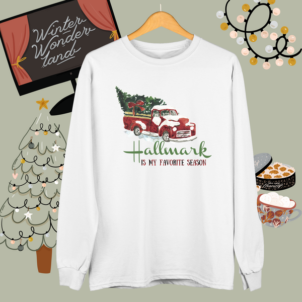 Christmas Hallmark Sweatshirt, Hallmark is my favorite season!, Christmas movie watching shirt