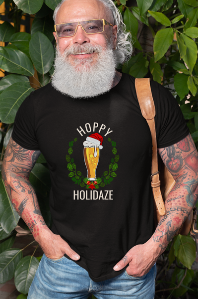 Hoppy Holidays! Beer Lover Christmas Shirt, Beer Lover Gift, Beer Lover Shirt, Christmas Party Shirt, Christmas Drinking Tee